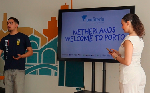 Alunos e professores da escola ROC Midden Nederland voltam à Profitecla